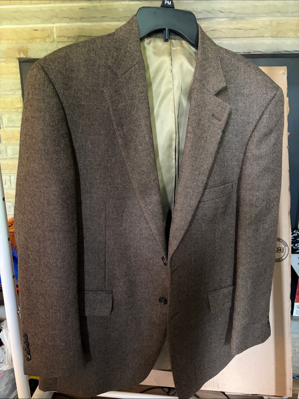 Classic Brown Tweed Sport Coat Blazer - Tailored Men's Blazer